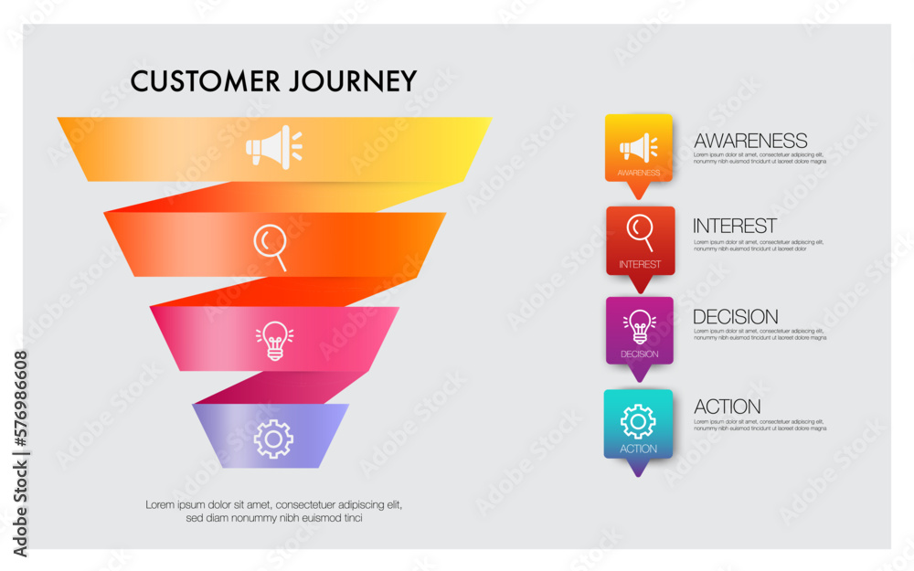 Infographic template for business. Funnel marketing infographic 4 steps ... Infographic template for business. Funnel marketing infographic 4 steps ...