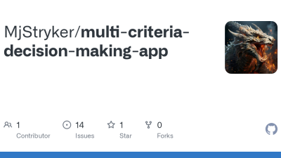 Decision making units criteria ranking multi