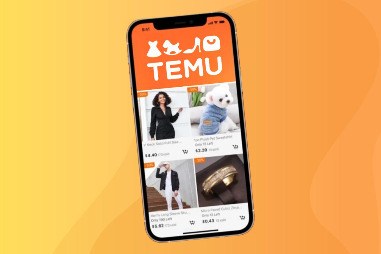 Temu shopping